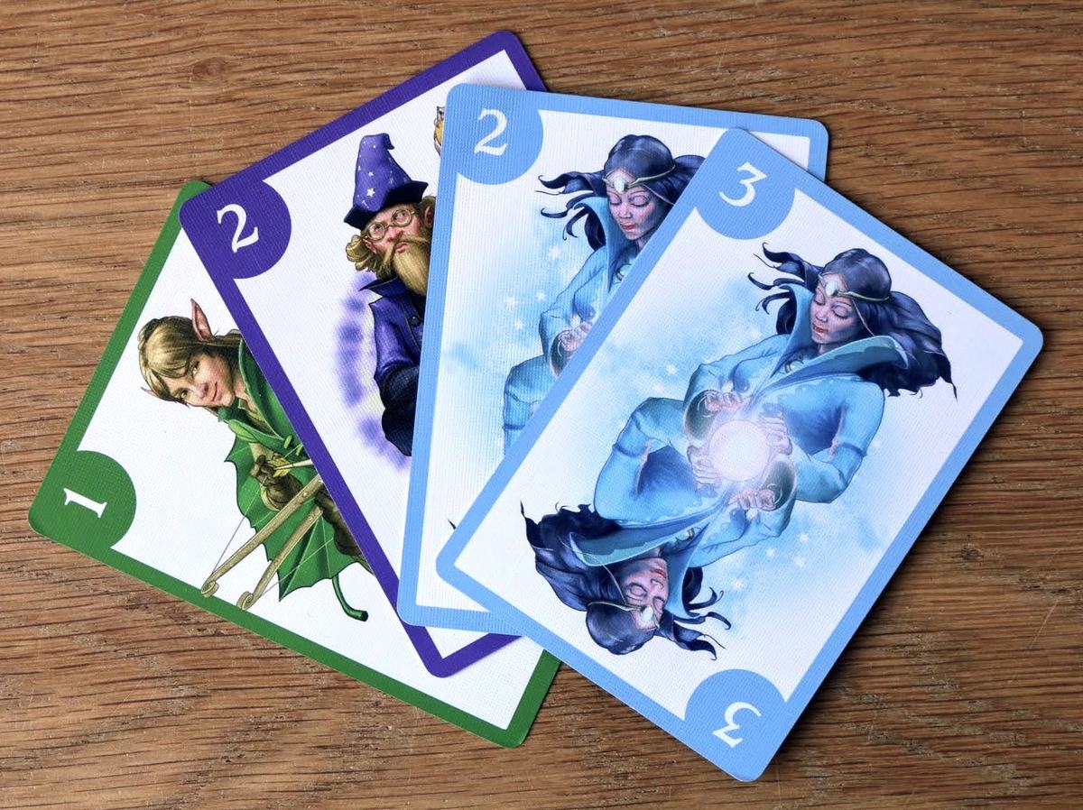 A hand of adventurer cards