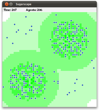 Sugarscape simulation